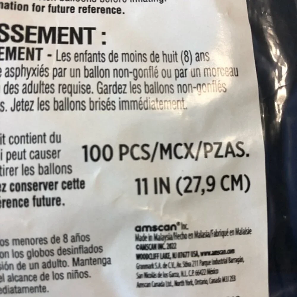 Amscan set 100